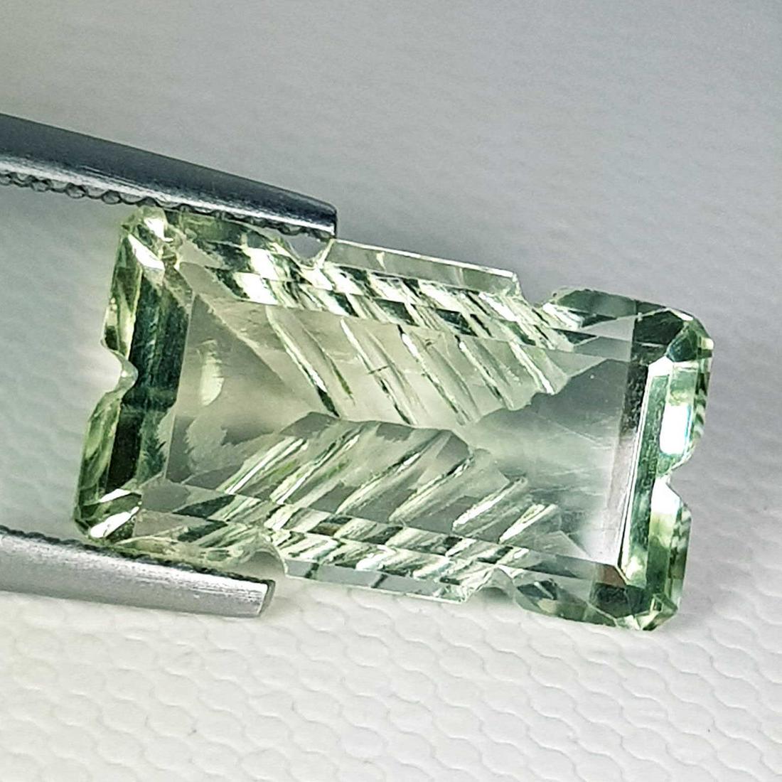 Natural Green Amethyst Emerald Flower Cut 5.45 ct (1 of 6)