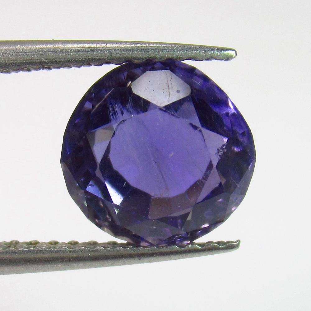 1.95 Ctw Natural Iolite Round Cut: No Reserve! Title: 1.95 Ctw Natural Iolite Round Cut Stone Clarity: VVS Gemstones: Iolite Carat Weights: 1.95 Size/Dimensions: 8.20 x 8.20 x 5.50 mm Additional Information: Very Good Luster / Excellen