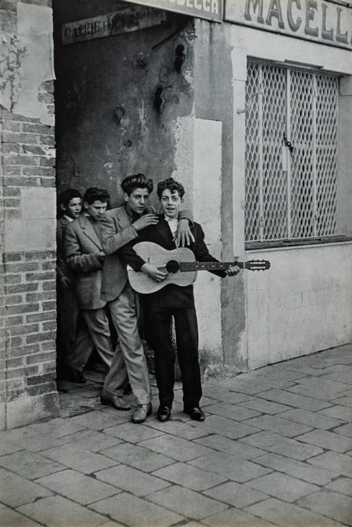 HENRI CARTIER-BRESSON - Venice: Artist: Henri Cartier-Bresson Title: Venice Medium: Sheet Fed Gravure, 1955, France Dimensions: 9x13.5" Heat Wax Mounted on 14x18" Conservation Board Henri Cartier-Bresson was a French photographer wh