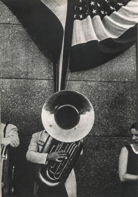 ROBERT FRANK - Political Rally, Chicago, 1958: Artist: Robert Frank Title: Political Rally, Chicago, 1958 Medium: Duotone Photo Litho, 1974, Italy Dimensions: 7.9x11.3" Heat Wax Mounted on 12x16" Conservation Board Robert Frank (1924 - 2019) was a