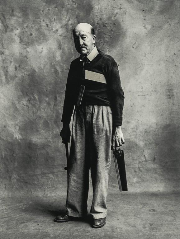IRVING PENN - Carpenter, London, 1950: Artist: Irving Penn Title: Carpenter, London, 1950 Medium: Photo Litho, 2009, USA Dimensions: 6.55x8.7" Heat Wax Mounted on 11x14" Conservation Board Irving Penn (1917-2009) was an American photograph