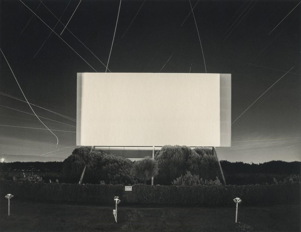 HIROSHI SUGIMOTO - Union City Drive-In, Union City,: Artist: Hiroshi Sugimoto Title: Union City Drive-In, Union City, 1993 Medium: Photo Litho, 2005, Germany Dimensions: 8.5x6.55" Heat Wax Mounted on 11x14" Conservation Board Hiroshi Sugimoto (1948) is
