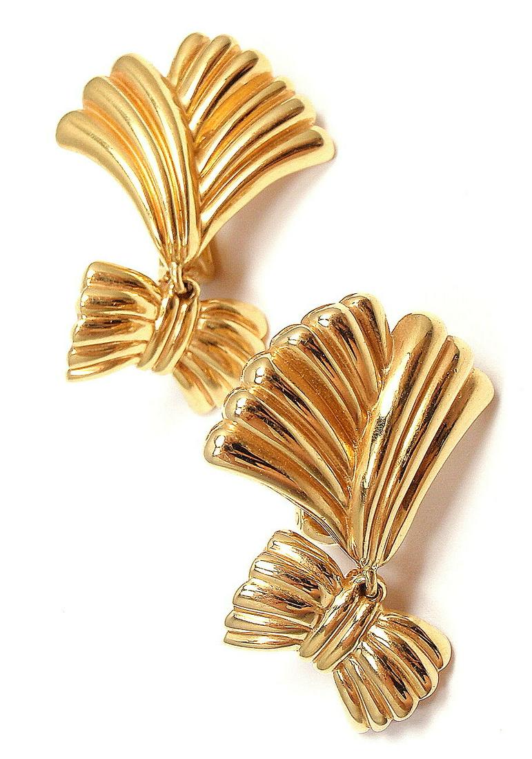 AUTHENTIC VAN CLEEF & ARPELS VCA 18K YELLOW GOLD DANGLE (1 of 12)