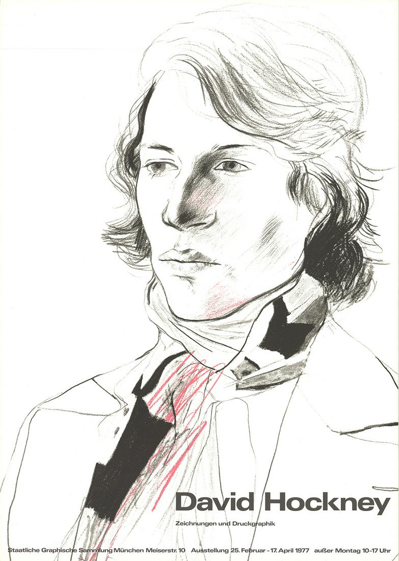 David Hockney: Drawings and Prints (Peter with Scarf) (1 of 1)