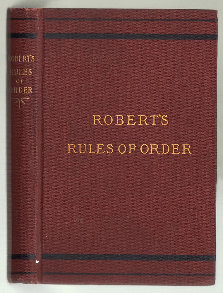 1901 Roberts Rules of Order (1 of 2)
