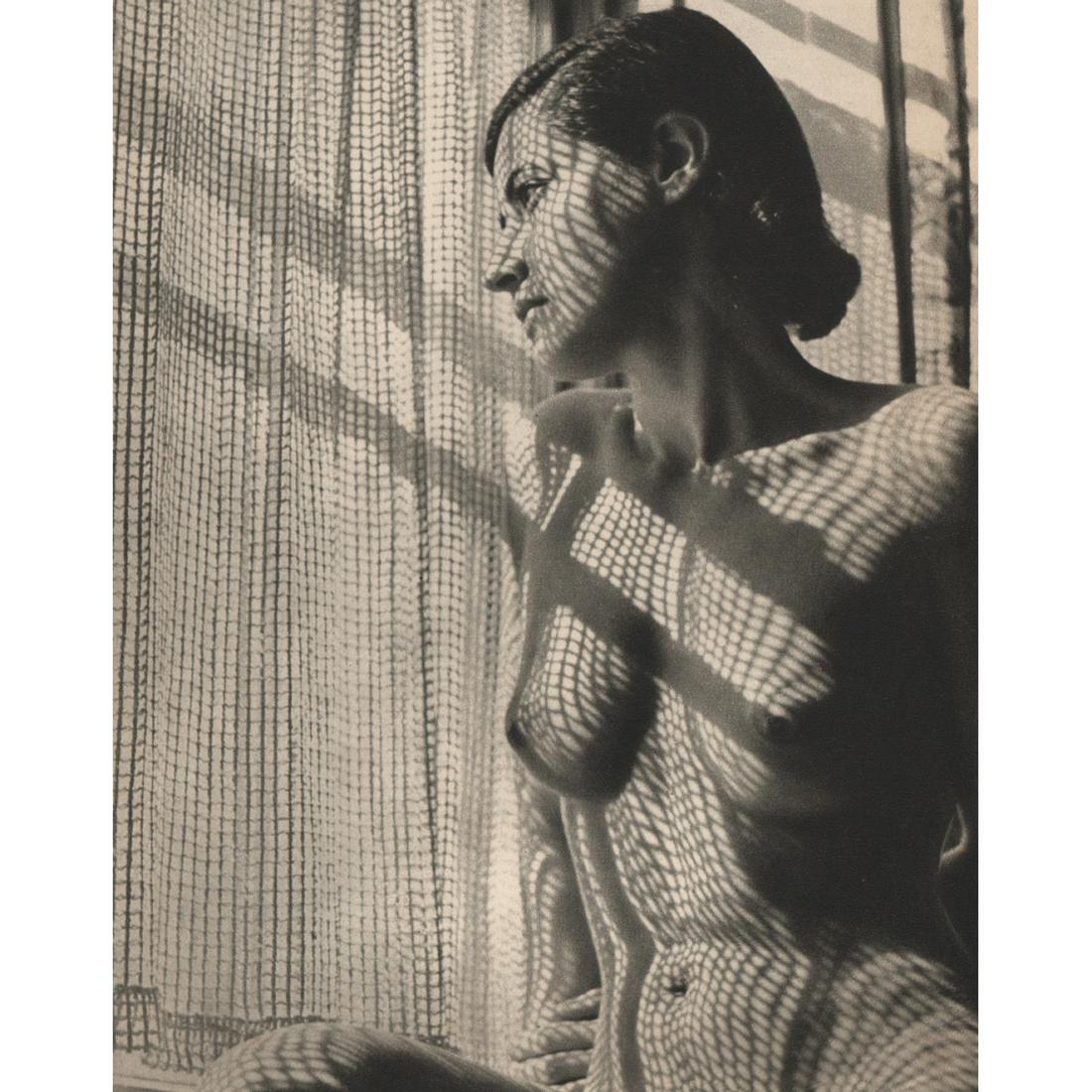 WOLFGANG SUSCHITZKY - Study in Shadows - nude: Artist: WOLFGANG SUSCHITZKY Print Title: Study in Shadows Medium: Sheet-fed Gravure Printing Date: 1930's Printed in England Image Size approx: 8 X 6.5 inches Wolfgang Suschitzky (1912-2016) was a doc