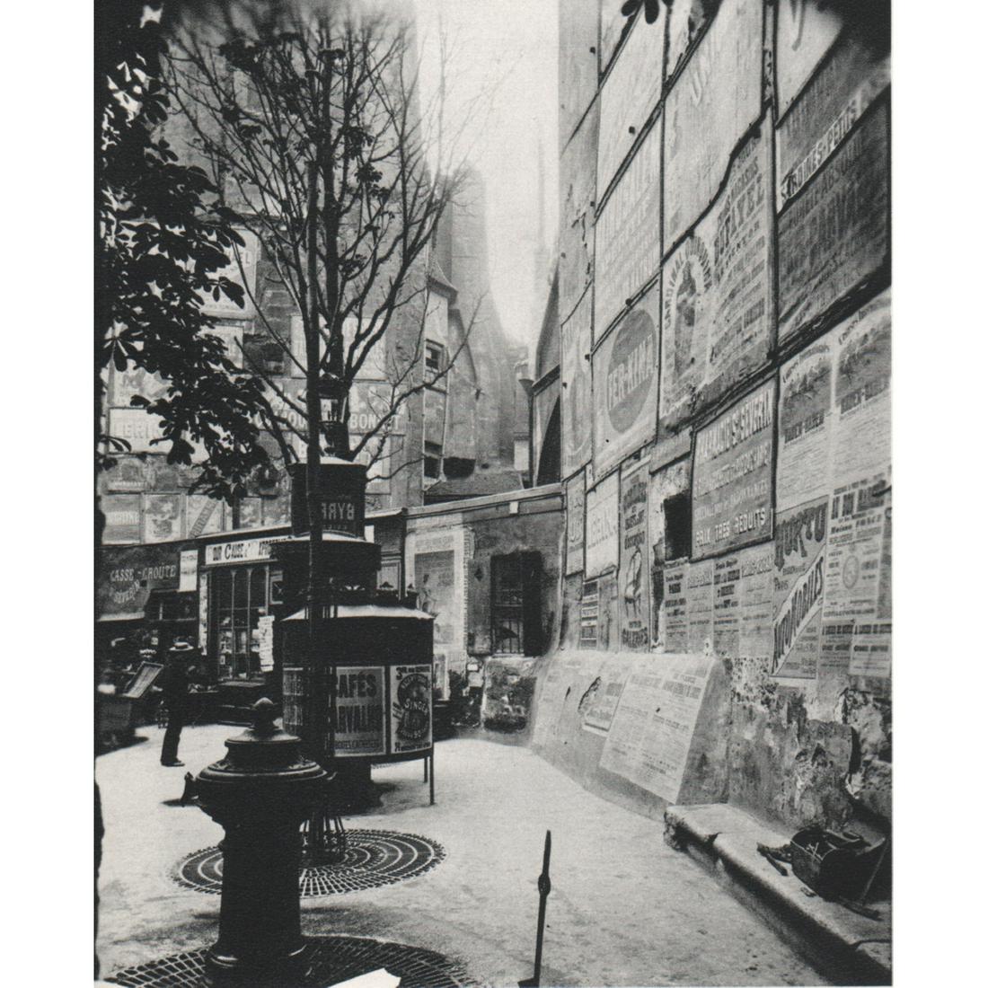 EUGENE ATGET - Billboards: Artist: EUGENE ATGET Print Title: Billboards Medium: Sheet-Fed Gravure Printing Date: 1970's Printed in Switzerland Image Size approx: 5.75 x 4.75 inches Jean-Eugène-Auguste Atget (1857-1927) was a p