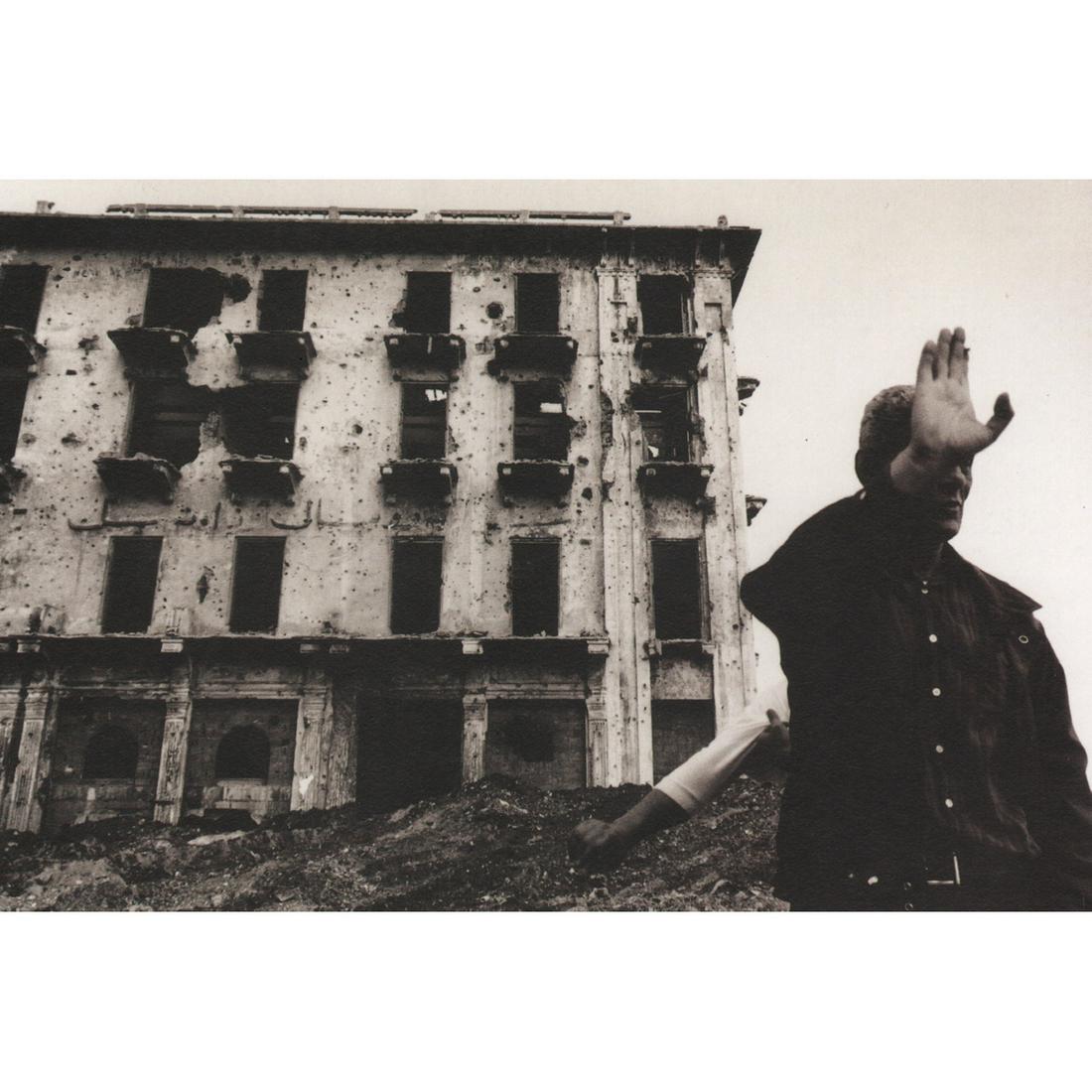 ROBERT FRANK - Hotel at the Bay of Normandy: Artist: ROBERT FRANK Print Title: Hotel at the Bay of Normandy Medium: Sheet-fed Gravure Printing Date: 1990's Printed in France Image Size: 5 x 7.75 inches Robert Frank (1924-2019) was an American ph