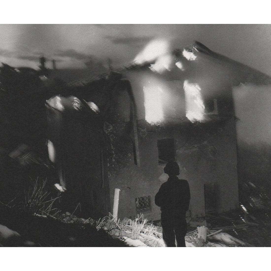 LEE MILLER - Hitler's Burning House, Berchtesgaden,: Artist: LEE MILLER Print Title: Hitler's Burning House, Berchtesgaden, 1945 Medium: Sheet-fed Gravure Printing Date: 1990's Printed in France Image Size approx: 7 x 7 inches Elizabeth "Lee" Miller, La