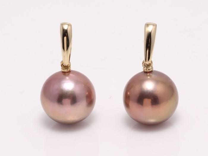 14 kt. Yellow Gold - 12x13mm Beautiful Colour Cultured (1 of 7)