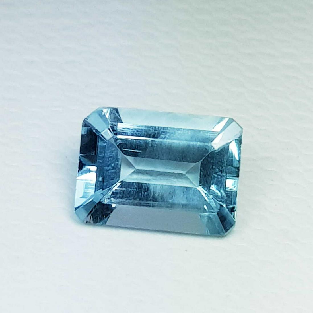 1.30 ct Natural Aquamarine Emerald Cut (1 of 6)