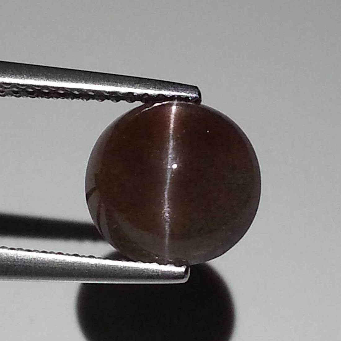 3.95 ct Natural Scapolite Cat's Eye: No Reserve! Title: 3.95 ct Natural Scapolite Cat's Eye Color/Clarity: Opaque Gemstones: Loosegemstone Carat Weights: $4 Size/Dimensions: 9.80 x 9.80 x 6.00 Additional Information: Round - Africa Shipp