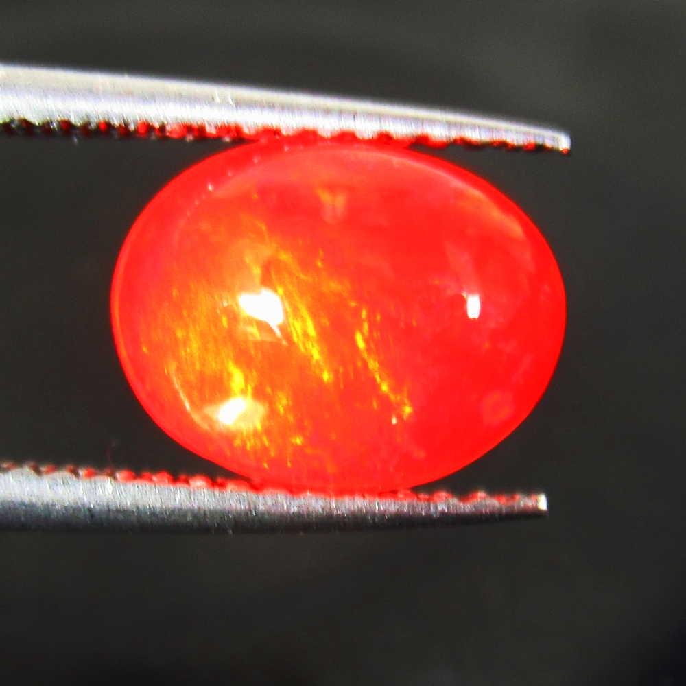 1.75 Ctw Natural Ethiopian Orange Fire Opal Oval Cab (1 of 2)