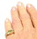 Authentic! CLASSIC CHANEL 18k YELLOW GOLD PERIDOT RING. - 7