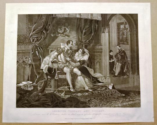 c1810 Engraving Walter Scott Leicester (1 of 3)