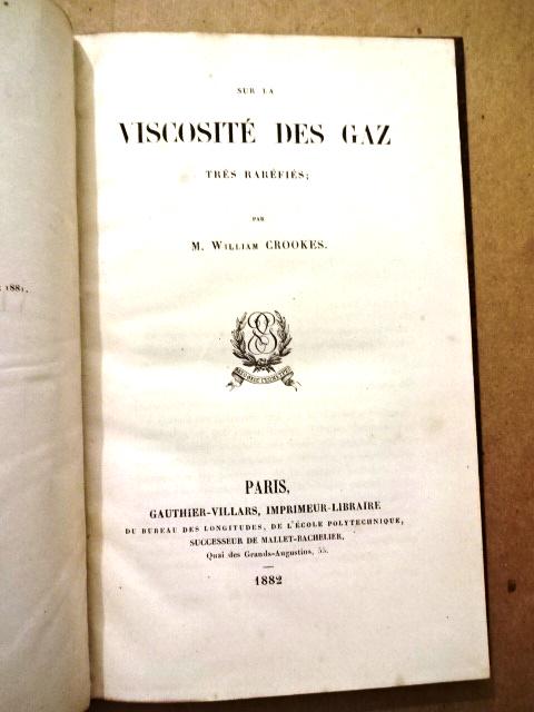 1882 Sur La Viscosite Des Gaz (1 of 2)