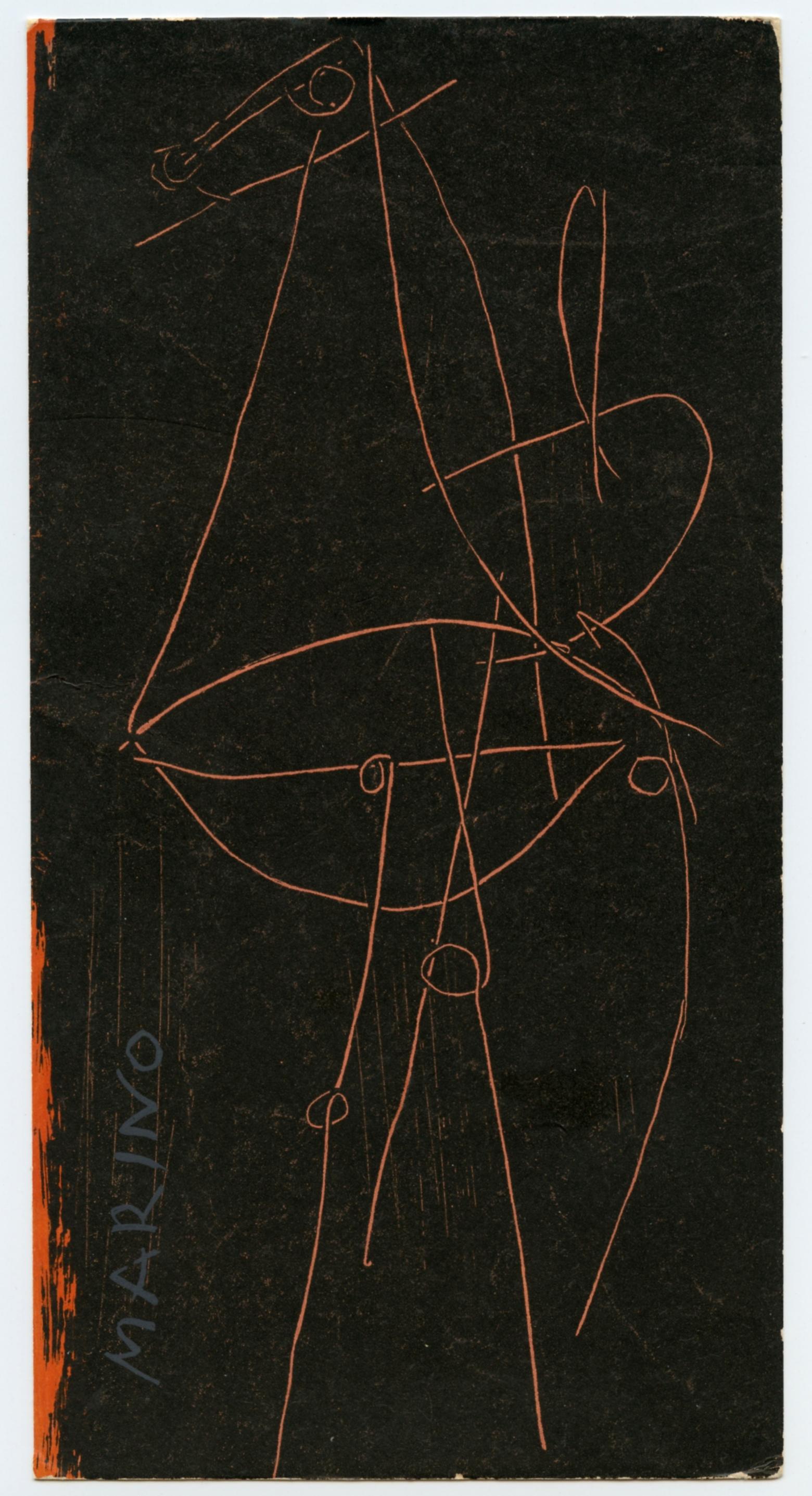 Marino Marini lithograph, 1955 (1 of 1)