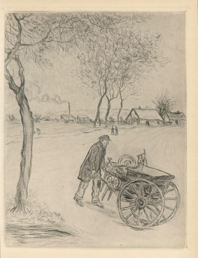 Jean-Francois Raffaelli original etching "Le Remouleur" (1 of 1)