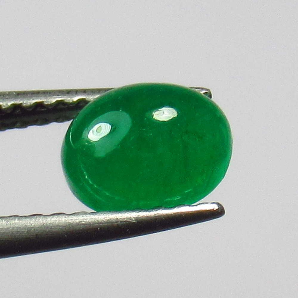 IGI Certified 1.13 Ct Genuine Zambian Emerald Oval Cab (1 of 3)