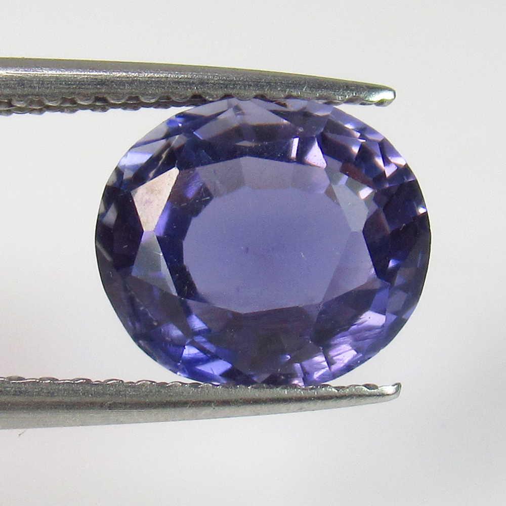 2.24 Ct Genuine Iolite 9X8 mm Oval Cut: Title: 2.24 Ct Genuine Iolite 9X8 mm Oval Cut Stone Clarity: VVS Gemstones: Natural Iolite Carat Weights: 2.24 Size/Dimensions: 9.00 x 8.00 x 5.50 mm Additional Information: Excellent Oval Cut / Full 