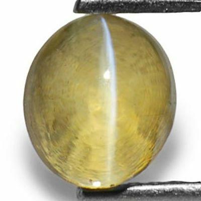 1.59-Carat Eye-Clean Light Brown Chrysoberyl Cat's Eye (1 of 1)