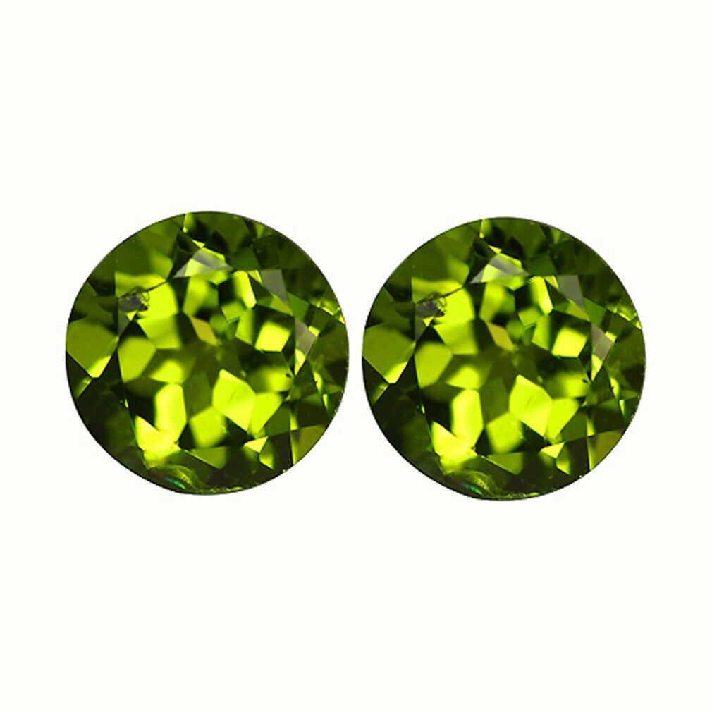 4.36 ct natural round pair peridot (1 of 1)