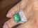 STUNNING 8 carats COLOMBIAN EMERALD GIA GOLD RING - 7