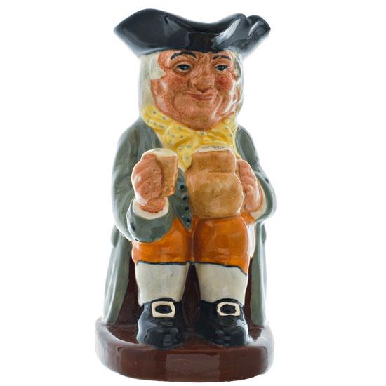 Happy John Toby Small: Description: Happy John Toby Small D6070 Designed by Harry Fenton. Issued 1939-1991. This piece is in excellent condition with no chips, no cracks and no restorations. Introduced: Reserve: $5.00 Shipp
