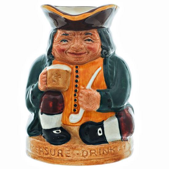 Honest Measure Toby: Description: Honest Measure D6108 Designed by Harry Fenton. Issued 1939-1991. Inscription: Honest Measure, Drink at Leisure This piece is in mint condition with no chips, no cracks and no restorations