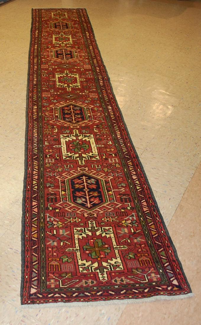 FINE PERSAN HERIZ RARE RUG 2' 1"X 12'4" RARE (1 of 11)