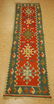 VEGETABLE DYE CAUCASIAN SHIRVAN KILIM RUG 1.8x6.6 LOW
