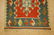 VEGETABLE DYE CAUCASIAN SHIRVAN KILIM RUG 1.8x6.6 LOW - 3