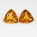 4.00 Ct Genuine Orange Yellow Citrine Trillion Pair