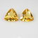 3.87 Ct Genuine Orange Yellow Citrine Trillion Pair