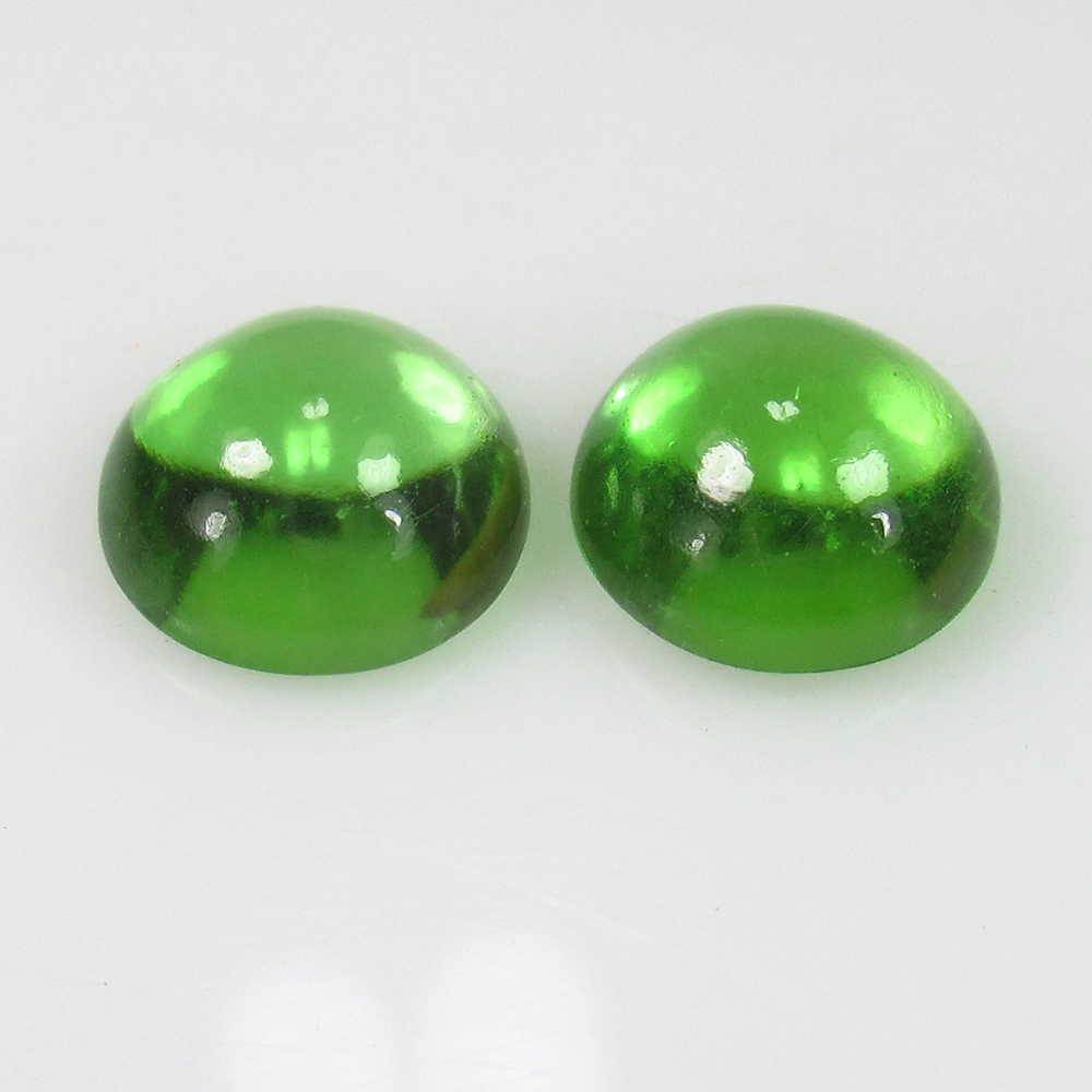 4.59 Ct Genuine Pakistan Peridot Oval Cab Pair: No Reserve! Title: 4.59 Ct Genuine Pakistan Peridot Oval Cab Pair Stone Clarity: Transparent Gemstones: Natural Peridot Carat Weights: 4.59 Size/Dimensions: 8.10 x 8.10 x 4.30 mm / 2 PC's Additional I