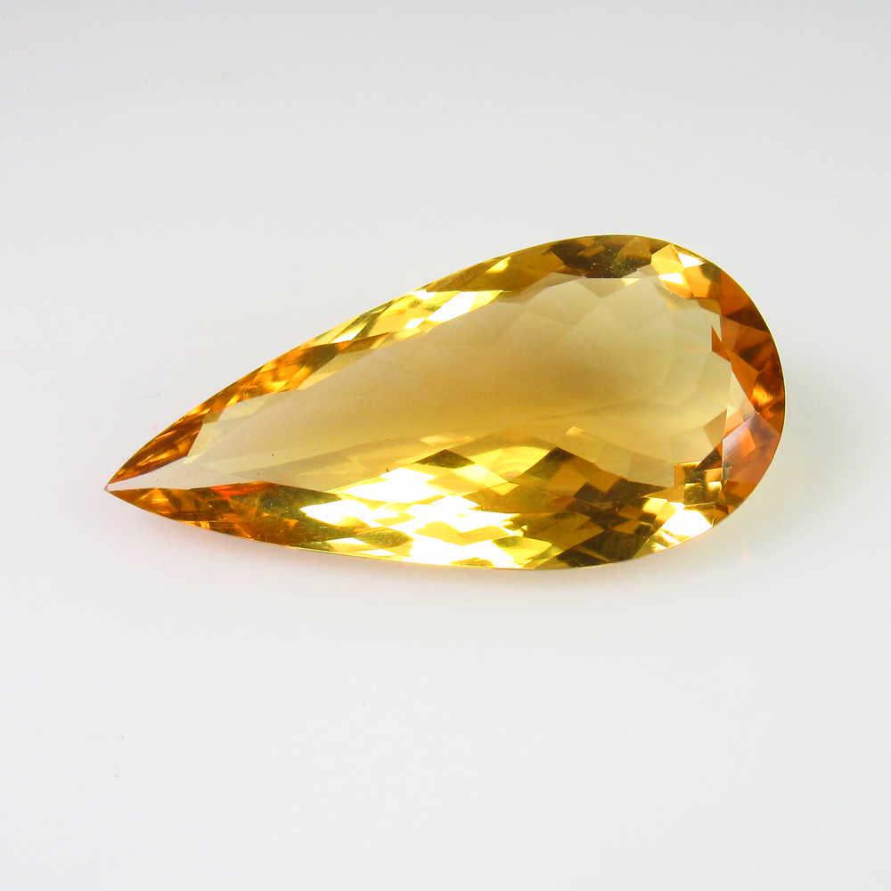 10.04 Ct Genuine Yellow Citrine Pear Cut (1 of 2)