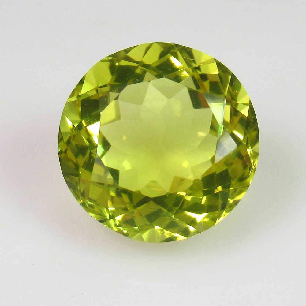 6.35 Ct Genuine Lemon Quartz Round Cut: No Reserve! Title: 6.35 Ct Genuine Lemon Quartz Round Cut Stone Clarity: VVS Gemstones: Natuarl Lemon Quartz Carat Weights: 6.35 Size/Dimensions: 12.00 x 12.00 x 7.80 mm Additional Information: Top Qu