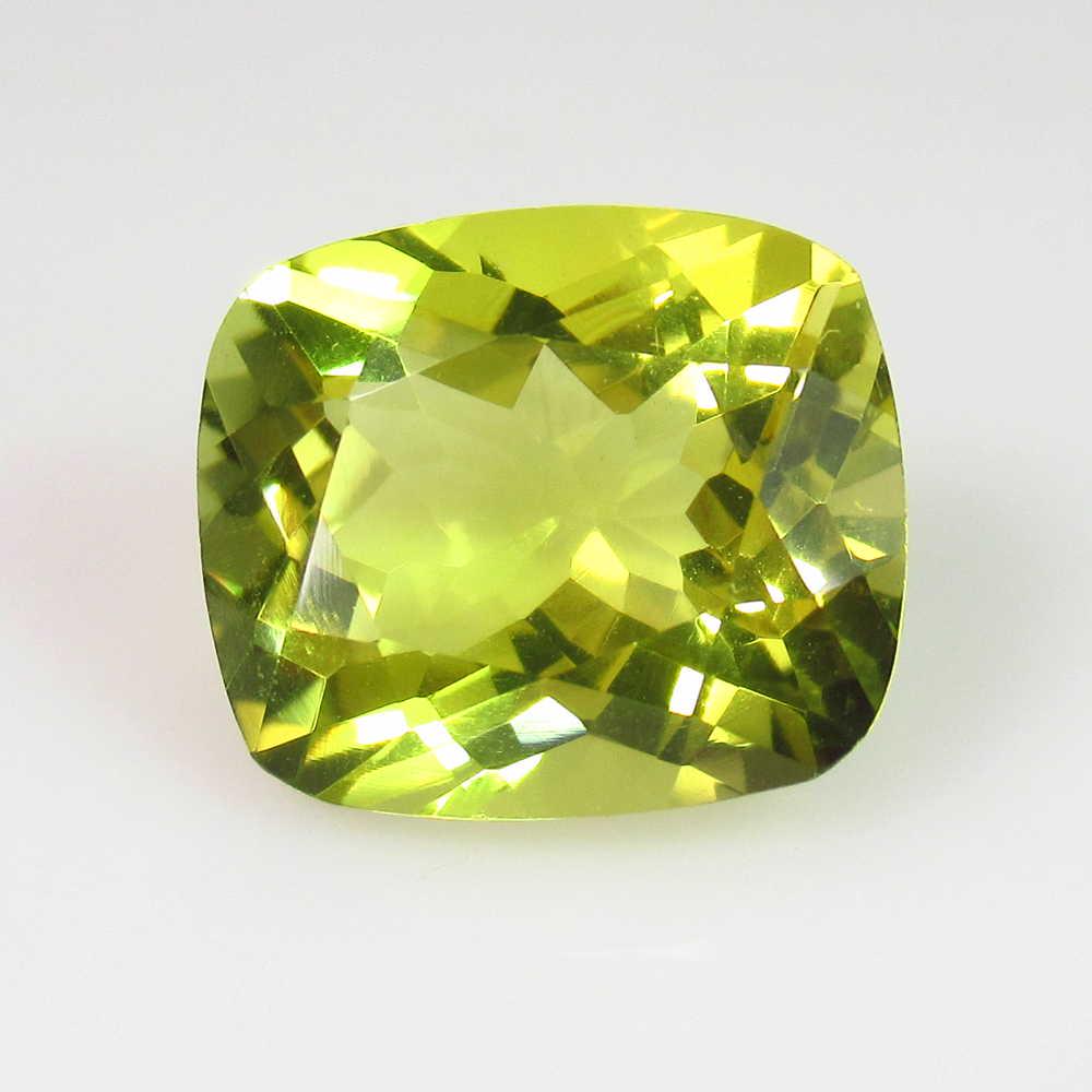 8.65 Ct Genuine Lemon Quartz Cushion Cut: No Reserve! Title: 8.65 Ct Genuine Lemon Quartz Cushion Cut Stone Clarity: VVS Gemstones: Natuarl Lemon Quartz Carat Weights: 8.68 Size/Dimensions: 14.10 x 12.20 x 8.50 mm Additional Information: Top 
