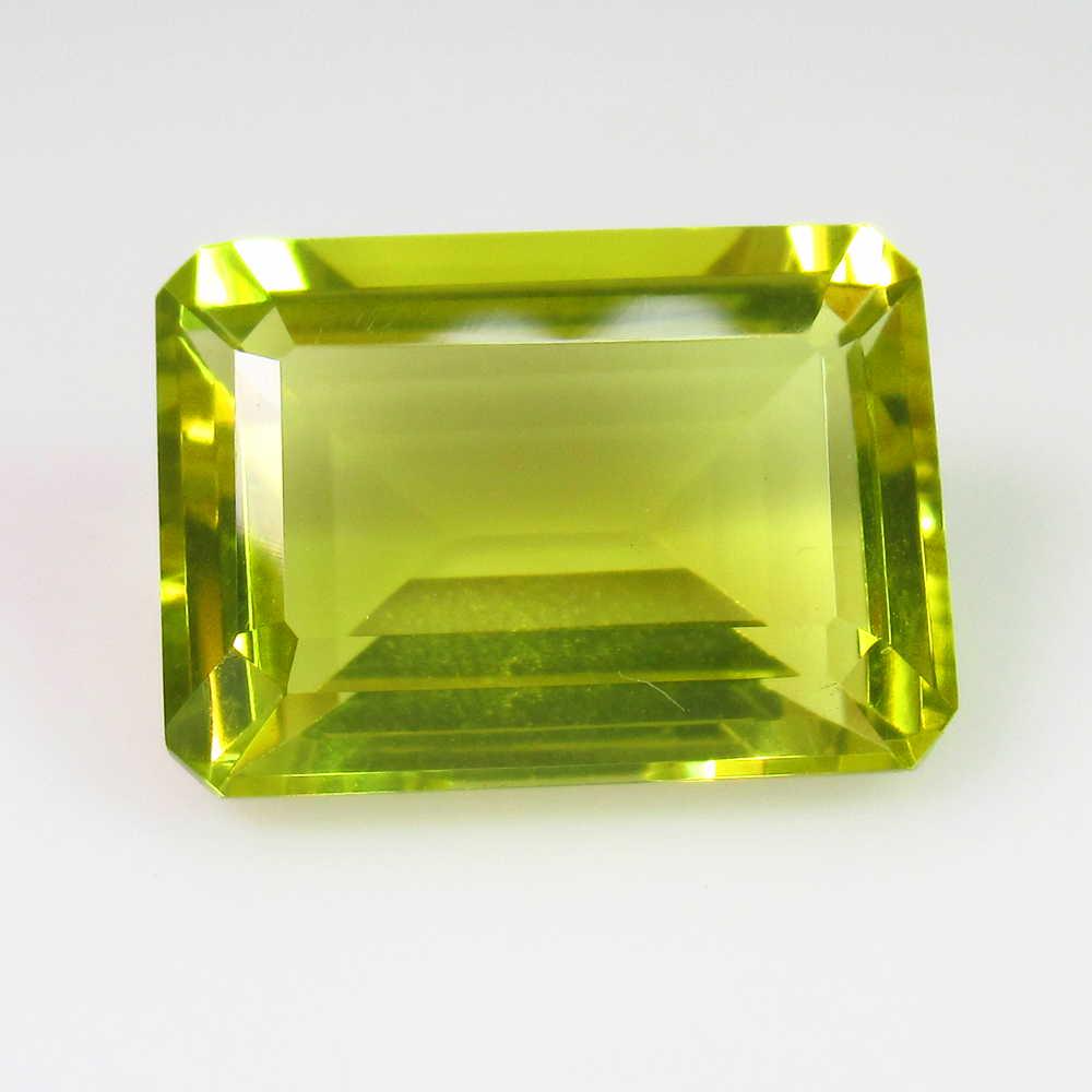 14.45 Ct Genuine Lemon Quartz Octagon Cut: No Reserve! Title: 14.45 Ct Genuine Lemon Quartz Octagon Cut Stone Clarity: VVS Gemstones: Natuarl Lemon Quartz Carat Weights: 14.45 Size/Dimensions: 18.10 x 13.00 x 8.30 mm Additional Information: To
