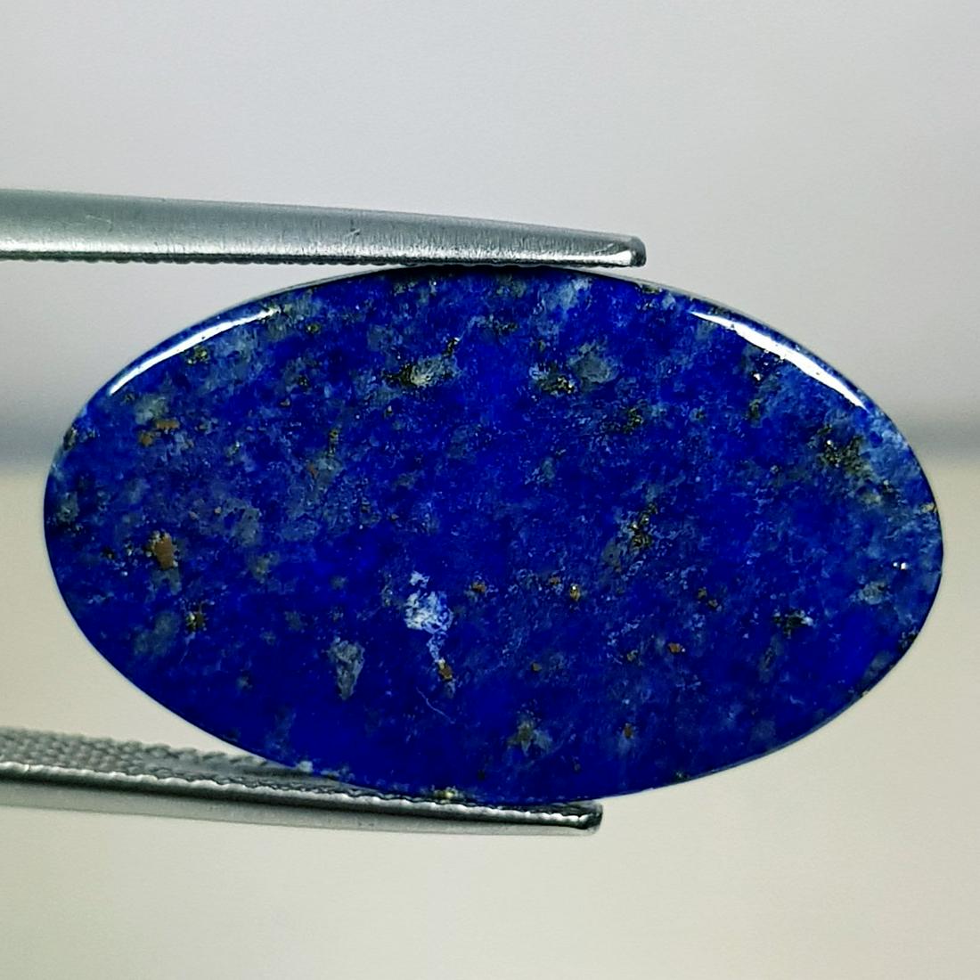 9.70 ct Natural Lapis Lazuil: No Reserve! Title: 9.70 ct Natural Lapis Lazuil Color/Clarity: Opaque Gemstones: Gemstones Carat Weights: 9.7 Size/Dimensions: 26.30 x 16.00 x 1.95 Oval - Afghanistan/Chile Shipping: Worldwide: Flat-r