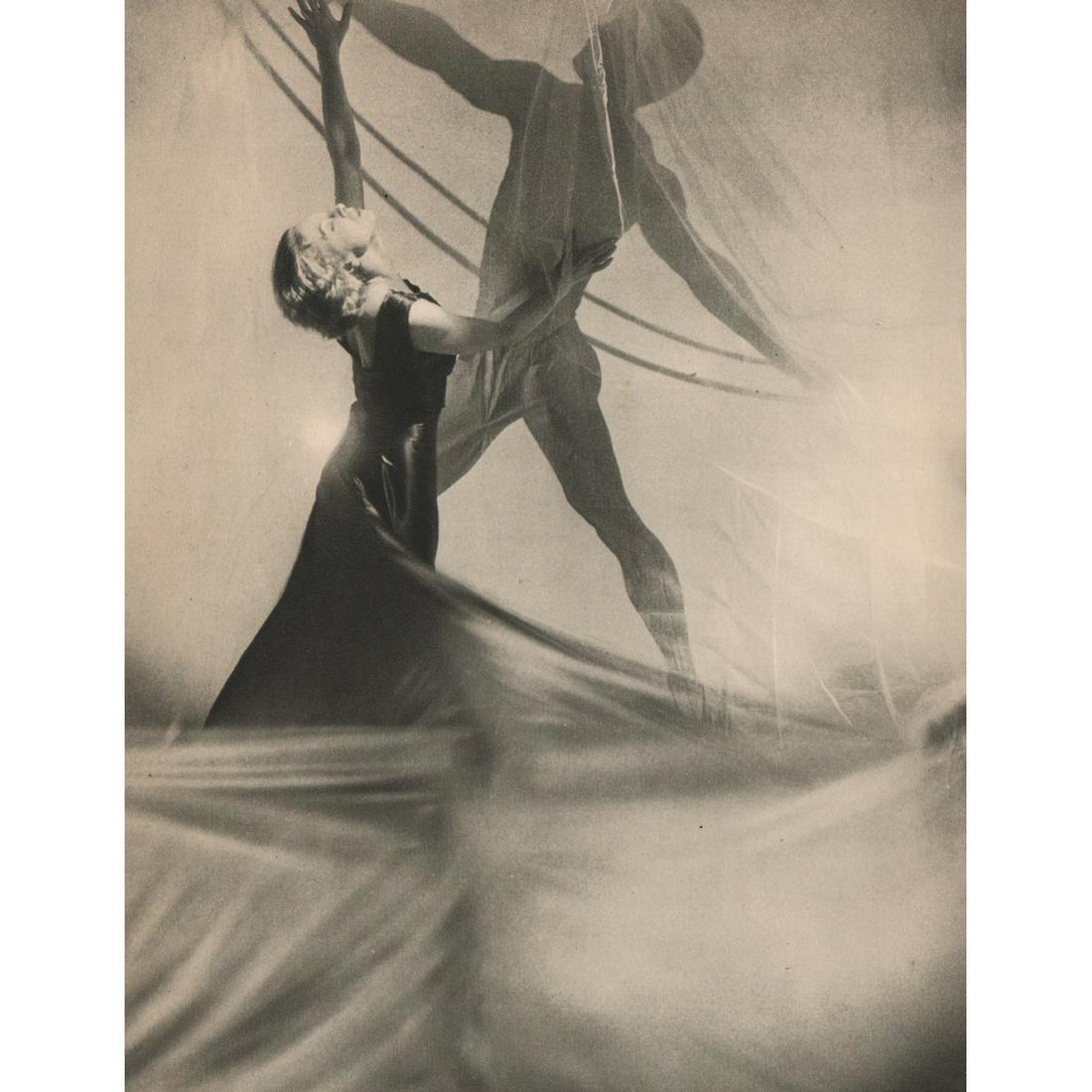 CECIL BEATON - Ballet Pattern: Artist: CECIL BEATON Print Title: Ballet Pattern Medium: Sheet-fed Gravure Printing Date: 1930's Printed in England Image Size: 8.25 X 6.25 inches Cecil Beaton was an English fashion, portrait and war