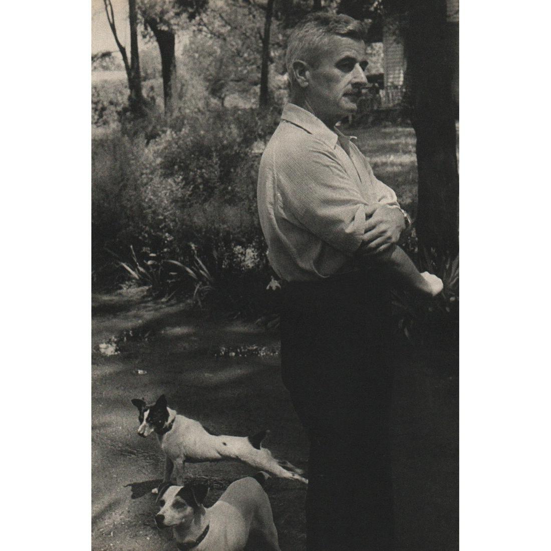 HENRI CARTIER-BRESSON - William Faulkner: Artist: HENRI CARTIER-BRESSON Print Title: William Faulkner in his garden, 1947 William Cuthbert Faulkner (1897-1962) was an American writer and Nobel Prize laureate from Oxford, Mississippi. Medium: 