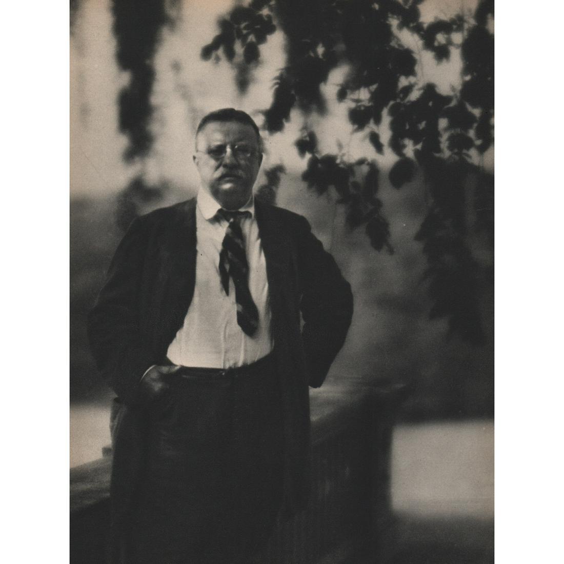 ARNOLD GENTHE - President Theodore Roosevelt: Artist: ARNOLD GENTHE Print Title: President Theodore Roosevelt Medium: Sheet-fed Gravure Printing date: 1930's Printed in the USA Image Size approx: 9.5 X 7.5 inches Arnold Genthe (1869-1942) was a G