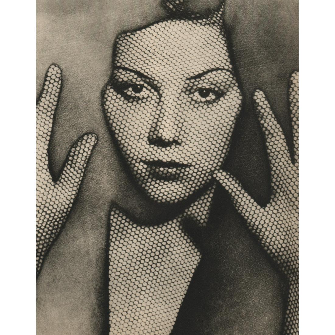 MAN RAY - Pattern Portrait: Artist: MAN RAY Print Title: Pattern Portrait Medium: Sheet-fed Gravure Printing Date: 1940's Printed in Great Britain Image size approx. 8.25 x 6.75 inches Man Ray, original name Emmanuel Radnitzky, 