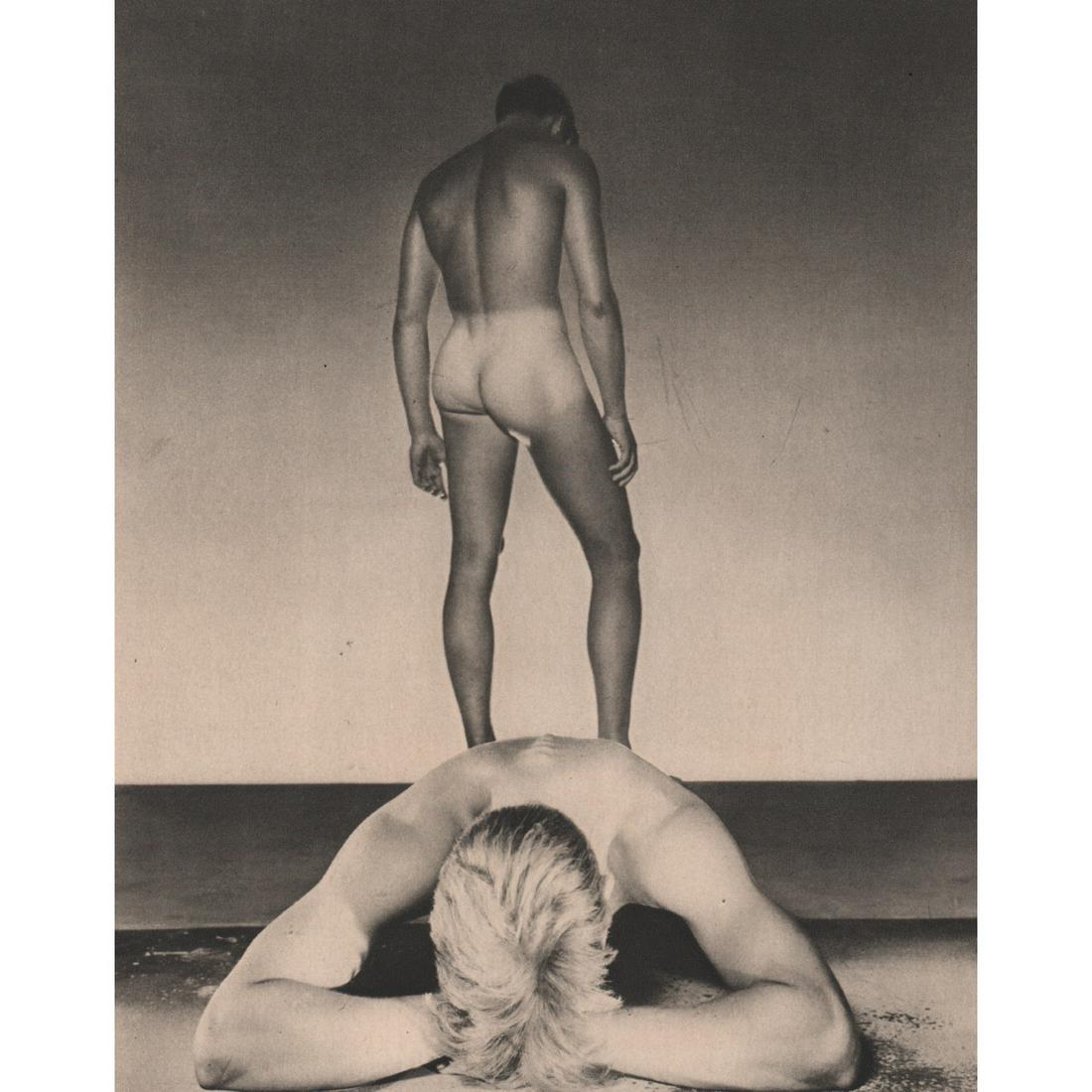 GEORGE PLATT-LYNES - Male Nudes: Artist: GEORGE PLATT-LYNES Print Title: Male Nudes Medium: Sheet-fed Gravure Printing Date: 1940's Printed in France Image Size: 9 X 7 inches George Platt Lynes (1907 – 1955) was an American fashion