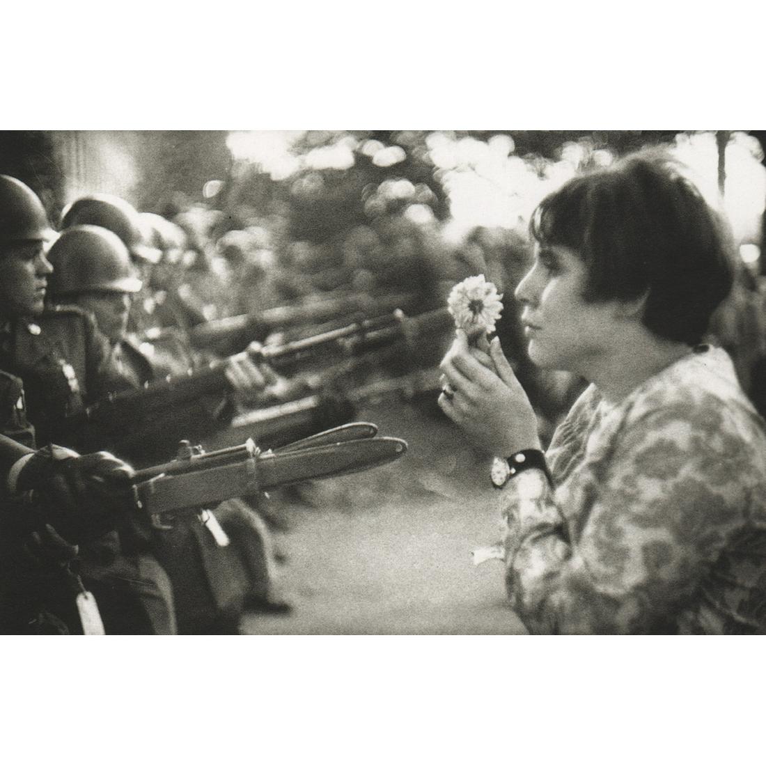 MARC RIBOUD - Washington D.C. 1967: Artist: MARC RIBOUD Print Title: Washington D.C. 1967 Medium: Sheet-fed Gravure Printing Date:1990's Printed in France Image Size: 4.75 x 7.25 inches Marc Riboud (1923-2016) was a French photographer,