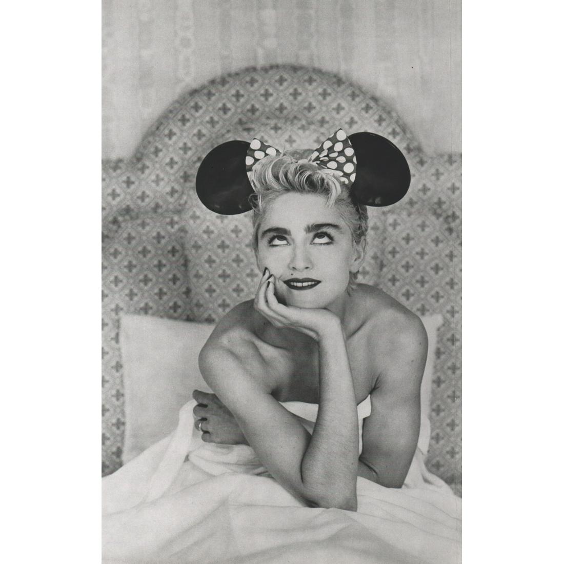 HERB RITTS - Madonna: Artist: HERB RITTS Print Title: Madonna Medium: Sheet-fed Gravure Printing Date: 1980's Printed in Japan Image Size approx: 14 X 8.5 inches Herb Ritts (1952-2002) was an American fashion photographer 