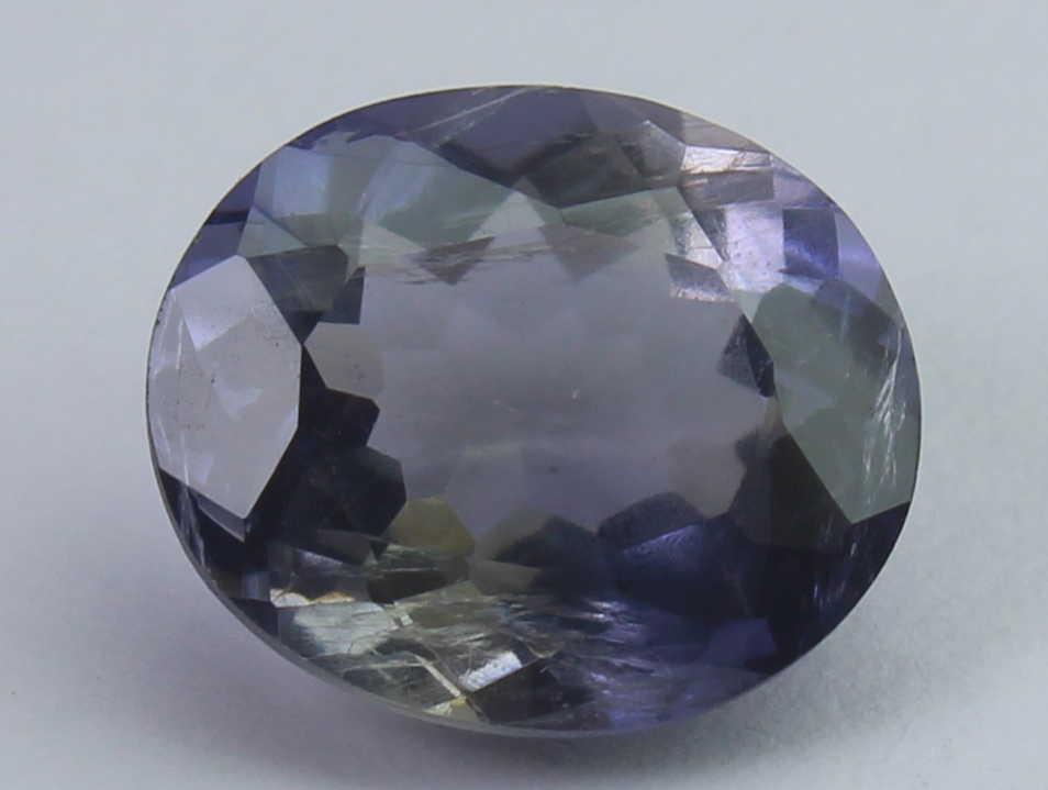 3.06 Ct Natural Iolite: No Reserve! Gemstone : Natural Iolite Dimensions : 10.6x9x5.7 mm Weight : 3.06 Ct Shape : Oval Cut Transparency: transparent Origin : India Clarity: VVS Treatment: none Shipping: Domestic: Flat-ra