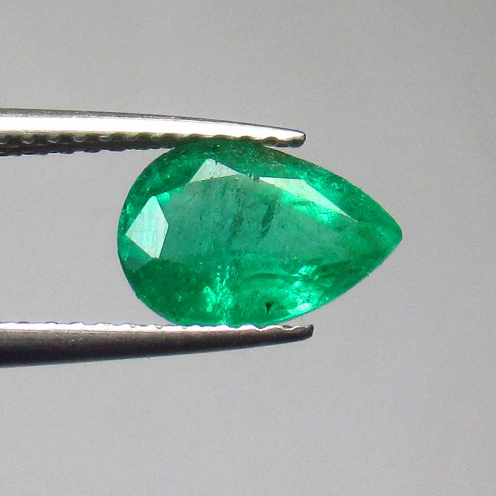IGI Certified 1.49 Ctw Natural Emerald Pear Cut (1 of 3)