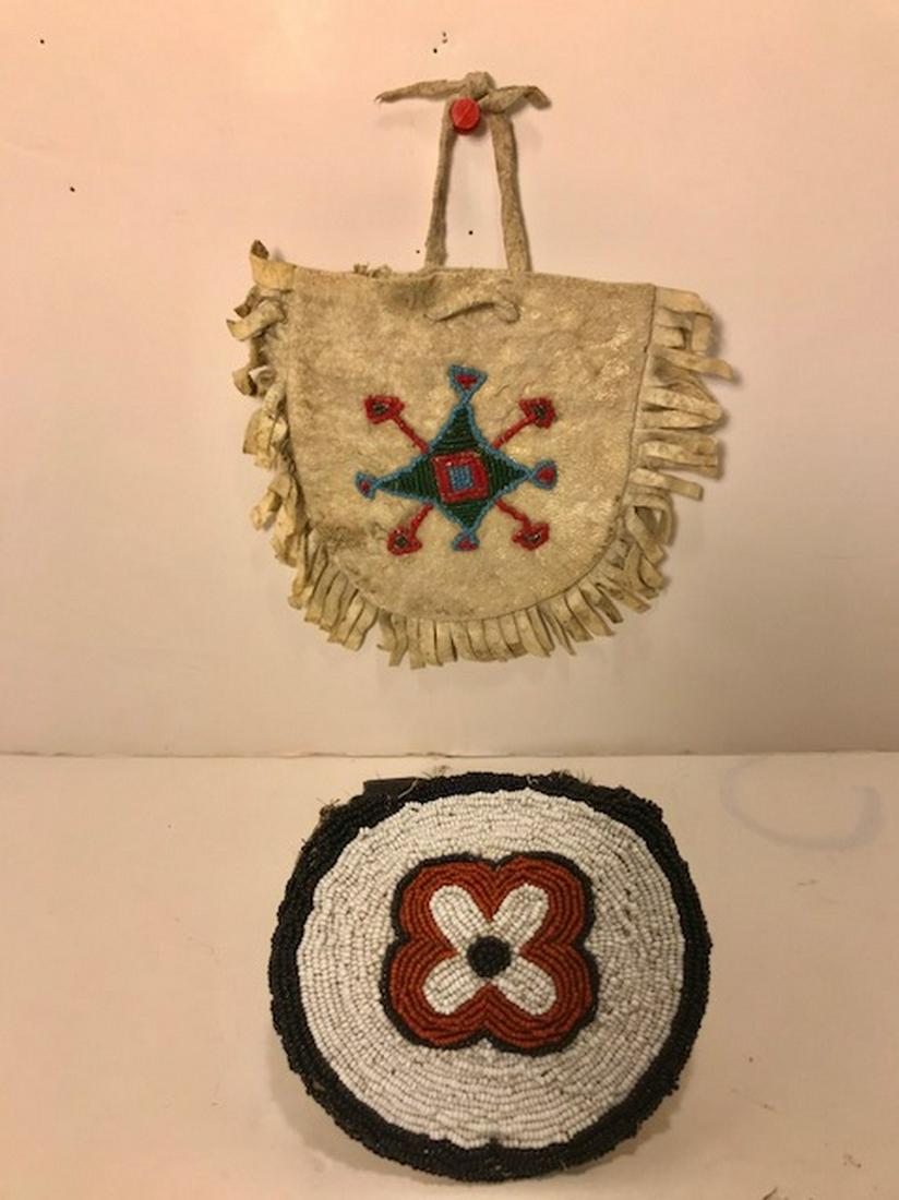 Two Northern Plains Indian Beaded Bags (1 of 6)